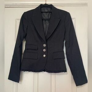 Selé Black Blazer with Shoulder Pads